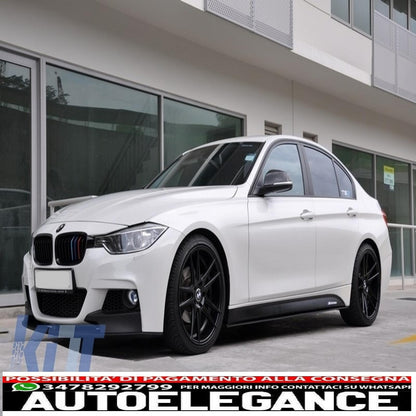 side decals matt black vinyl sticker suitable for BMW 3 series F30 F31 (2011-up) M-Performance design 