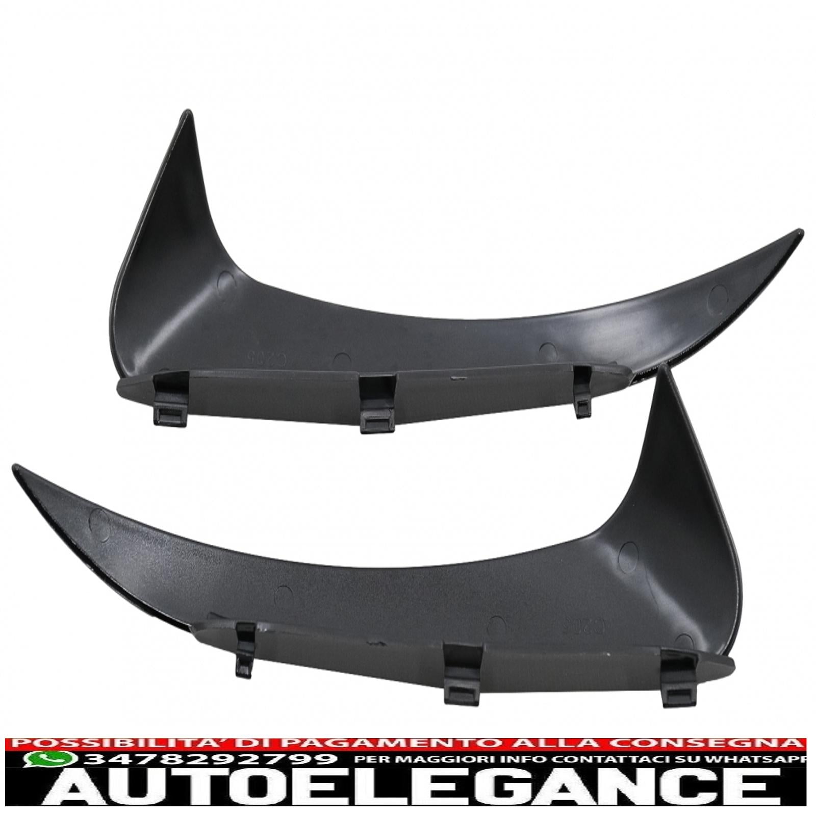 Alette paraurti posteriori alette laterali flic adatte per mercedes classe c c205 a205 (2015-2019) pianoforte nero AUTOELEGANCERICAMBI