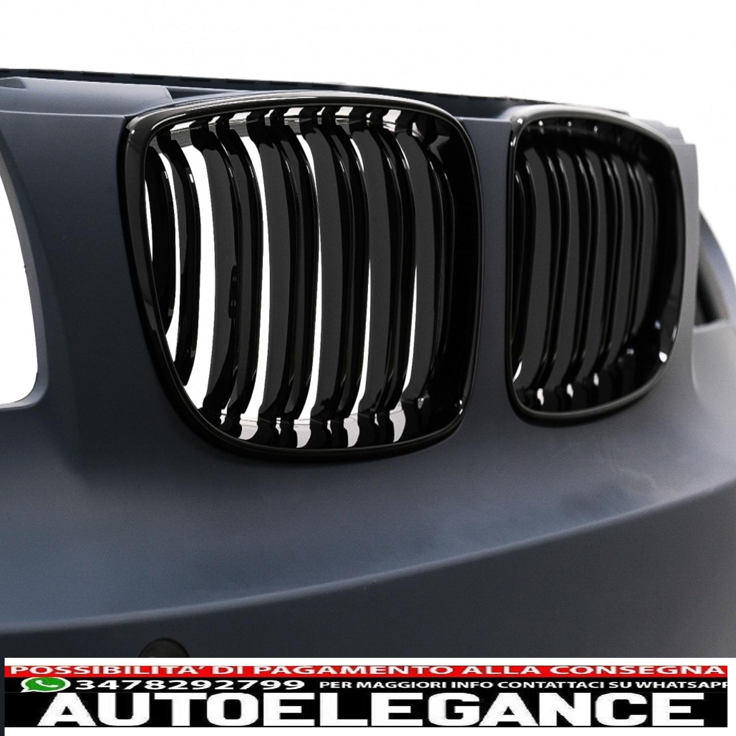 front bumper suitable for bmw 1 series e81 e82 e87 e88 (2004-2011) design 1m with sra pdc 