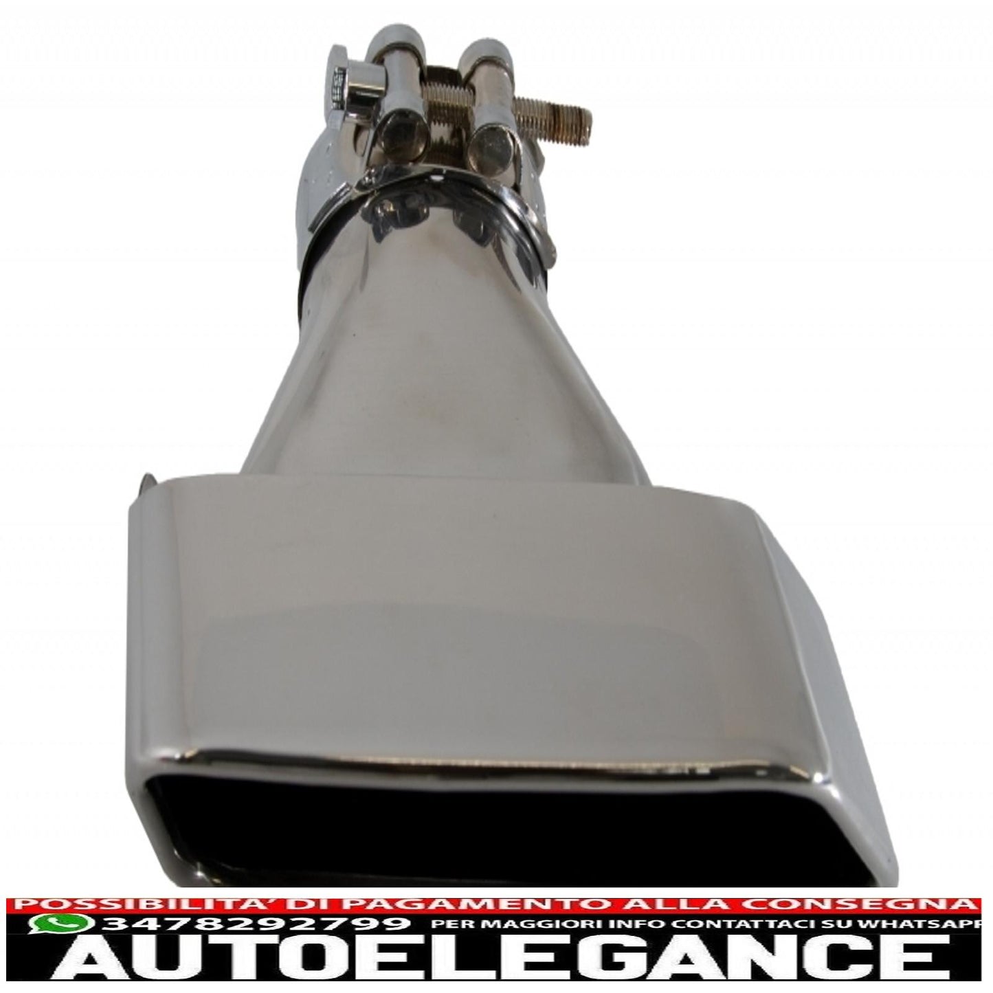 diffusore d'aria a doppia uscita adatto per bmw f10 serie 5 (2011-2017) design m-performance con terminali di scarico v8 lci design quadrato