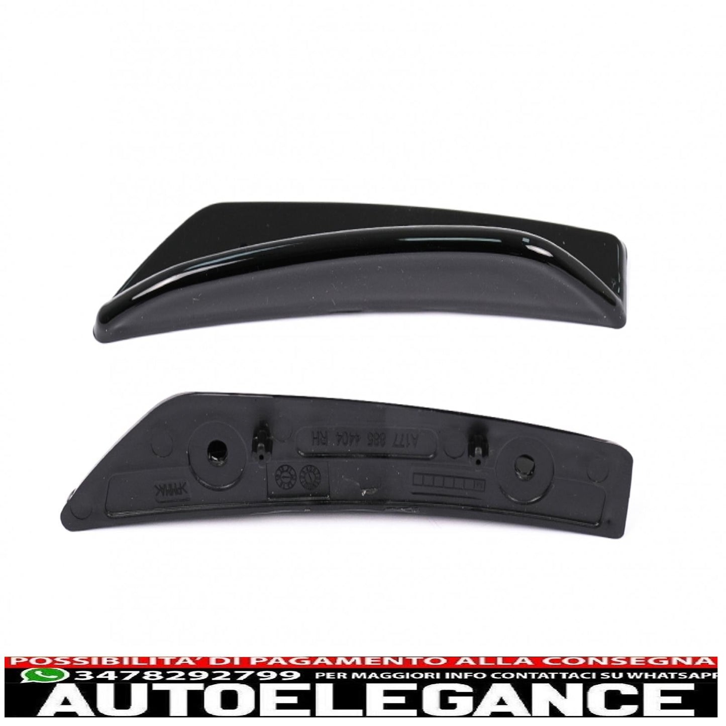 Alette del paraurti anteriore alette laterali adatte per mercedes classe a w177 v177 (04.2018-up) a35 design black edition AUTOELEGANCERICAMBI