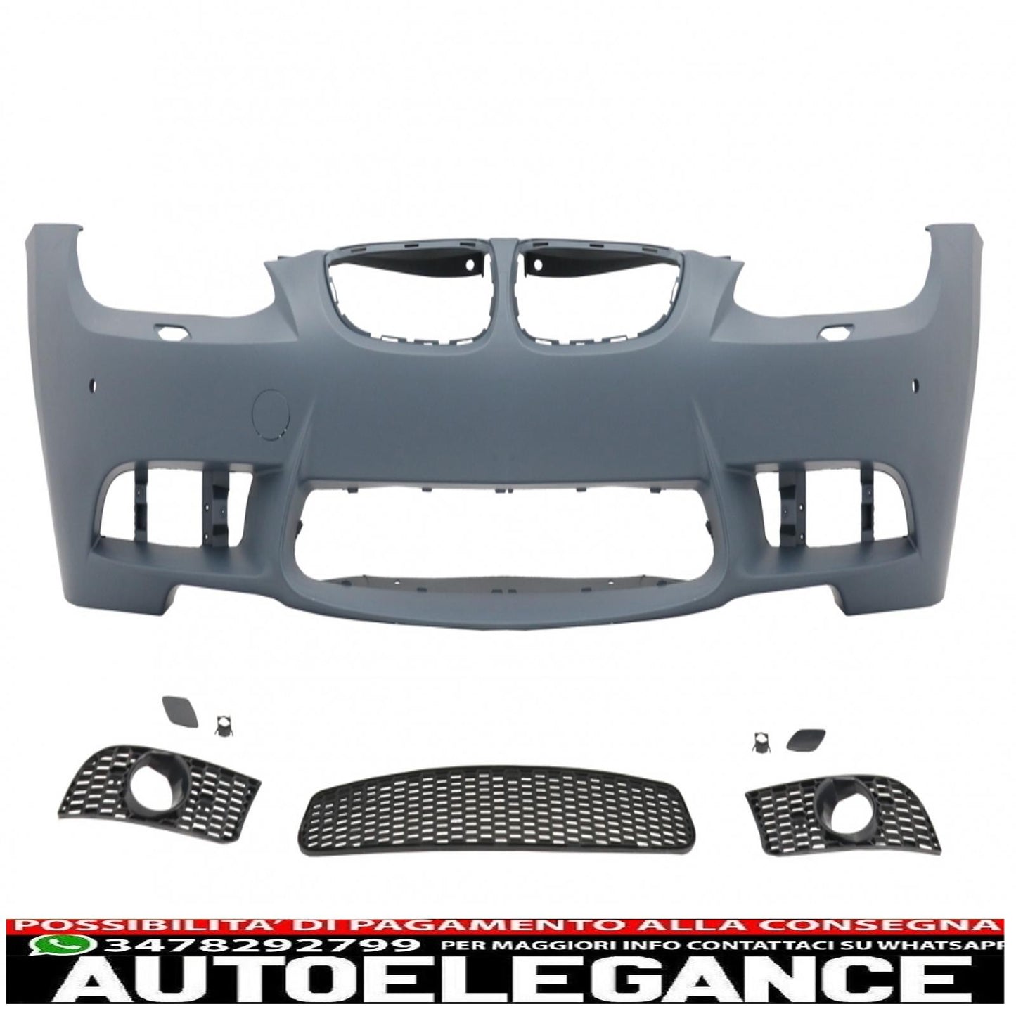 front bumper suitable for bmw 3 series e92 e93 coupe cabrio (2006-2009) without headlights 