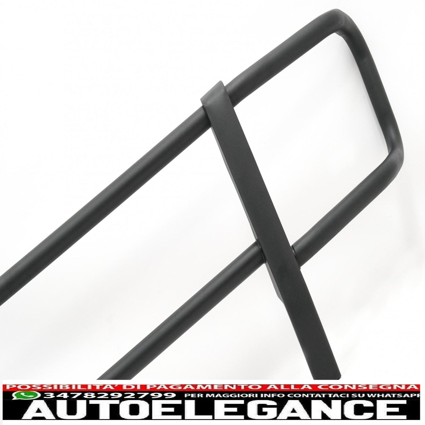 Bullbar adatto per mercedes classe g w463 (1989-2018) nero solo per paraurti g63 g65 AUTOELEGANCERICAMBI