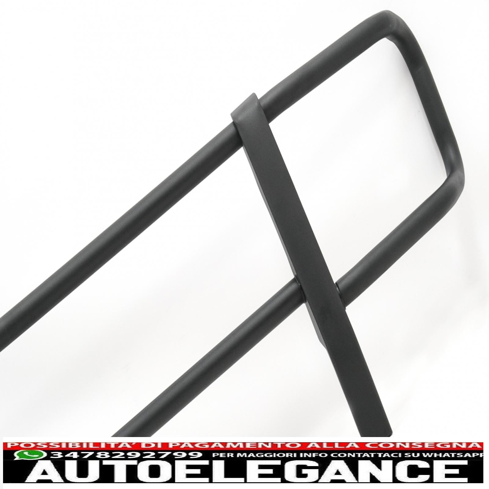 Bullbar adatto per mercedes classe g w463 (1989-2018) nero solo per paraurti g63 g65 AUTOELEGANCERICAMBI