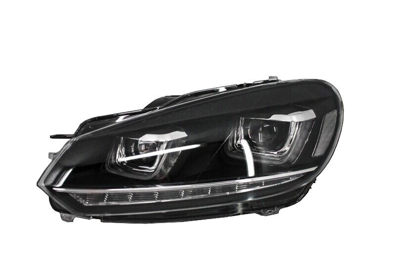 Fari anteriori per VW Golf 6 VI 08-13 LED 3D DRL U-Golf 7 Look Light Flowing Flowing