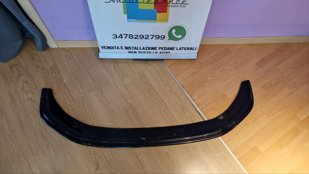 SPLITTER ADATTO PER VW POLO AW1 GTI GTD RLINE LOOK NERO LUCIDO DESIGN SPORTIVO