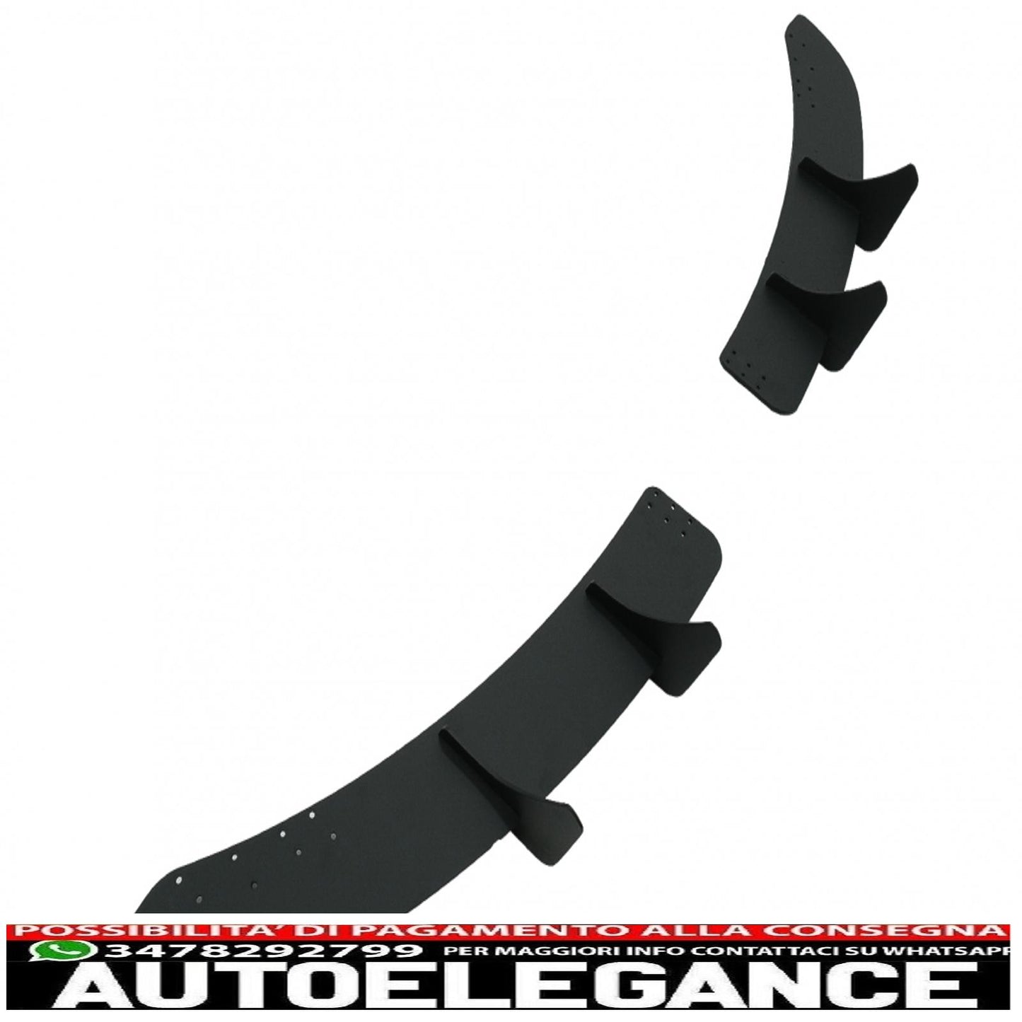 Splitter estensione paraurti posteriore per diffusore aria adatto a vw golf vi 6 r20 (2008-2013) nero