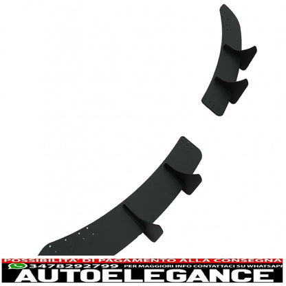 Splitter estensione paraurti posteriore per diffusore aria adatto a vw golf vi 6 r20 (2008-2013) nero