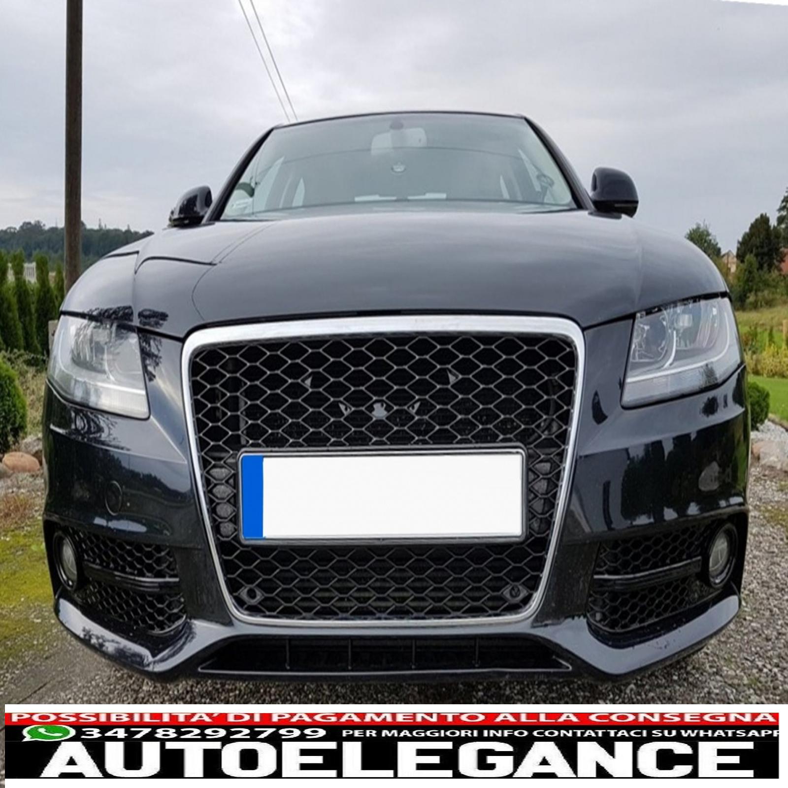 Copri fendinebbia griglie laterali adatto per audi a4 b8 8k (2007-2011) s4 design black edition AUTOELEGANCERICAMBI