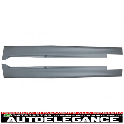 paraurti anteriore con minigonne laterali adatto per bmw f10 f11 serie 5 (2011-2014) design m-technik senza fendinebbia