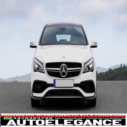 Alette paraurti anteriori alette laterali flic adatte per mercedes cla w117 c117 x117 (2016-2018) con paraurti sportivo Piano Black Edition AUTOELEGANCERICAMBI
