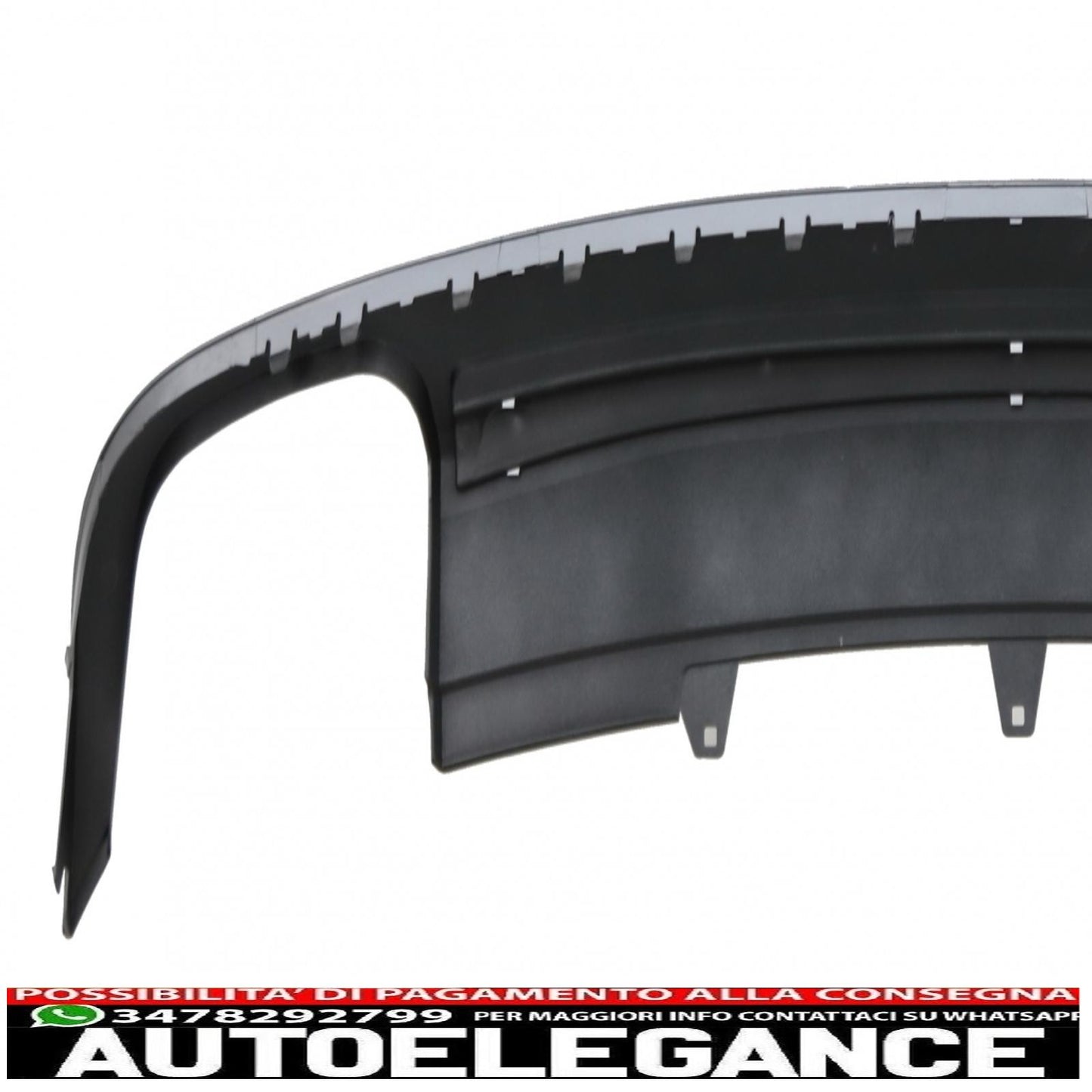 Diffusore mantovana paraurti posteriore adatto per audi a5 8t 4d sportback s-line non facelift (2007-2011) s5 design
