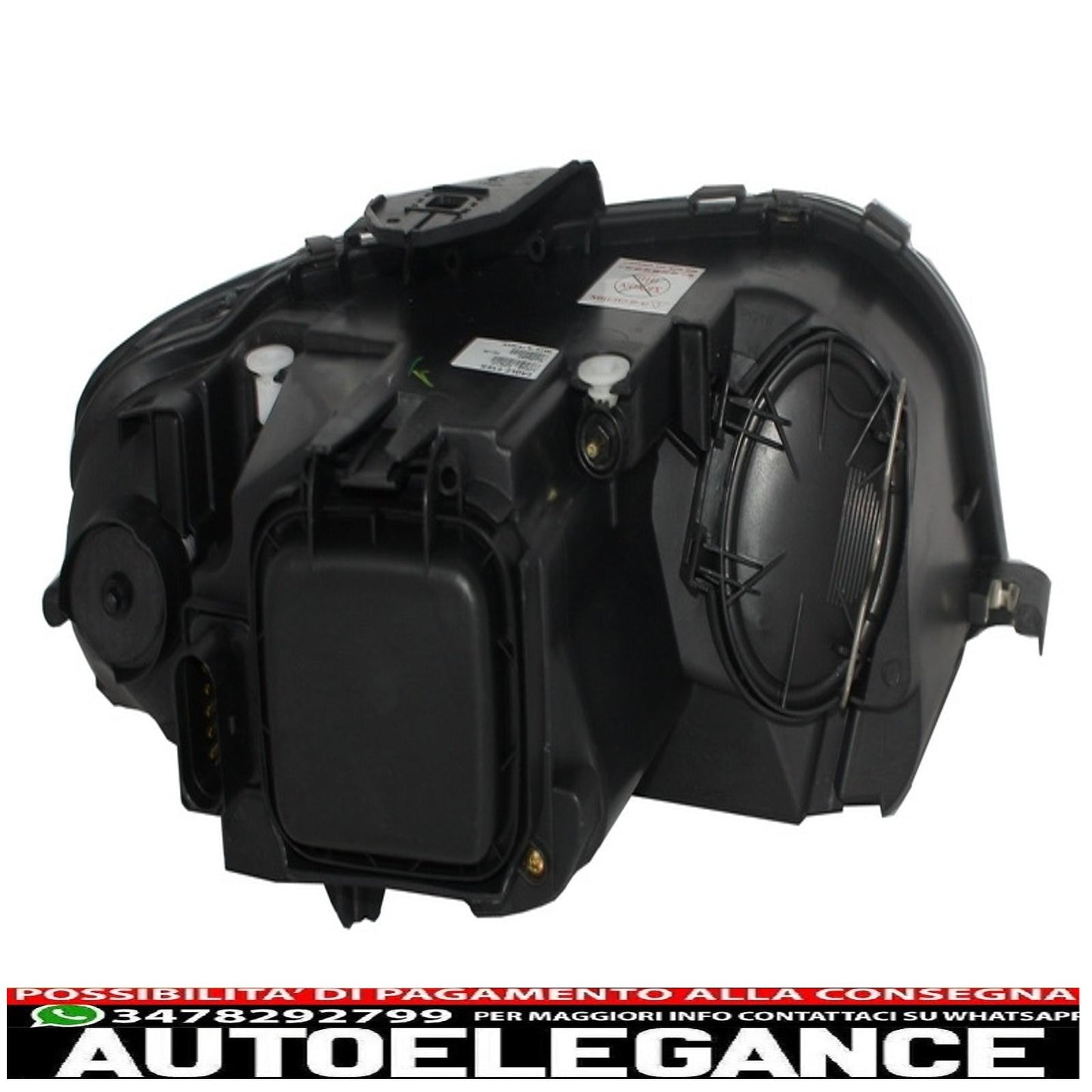 daytime running lights suitable for audi a3 8p (05.2003-03.2008) drl black 