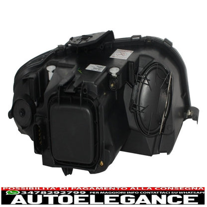 daytime running lights suitable for audi a3 8p (05.2003-03.2008) drl black 