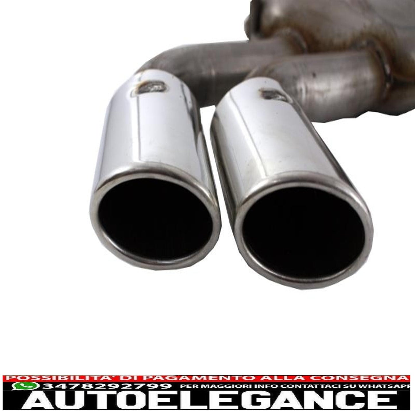 complete exhaust system suitable for audi a3 8v hatchback sportback coupe (2012-2019) s3 design 