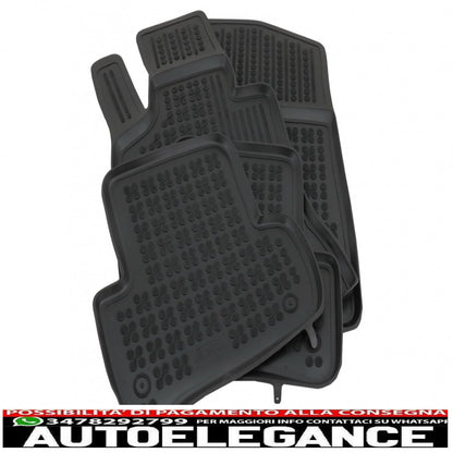 Black rubber mat suitable for mercedes c class w205 limousine s205 station wagon (2014-)
