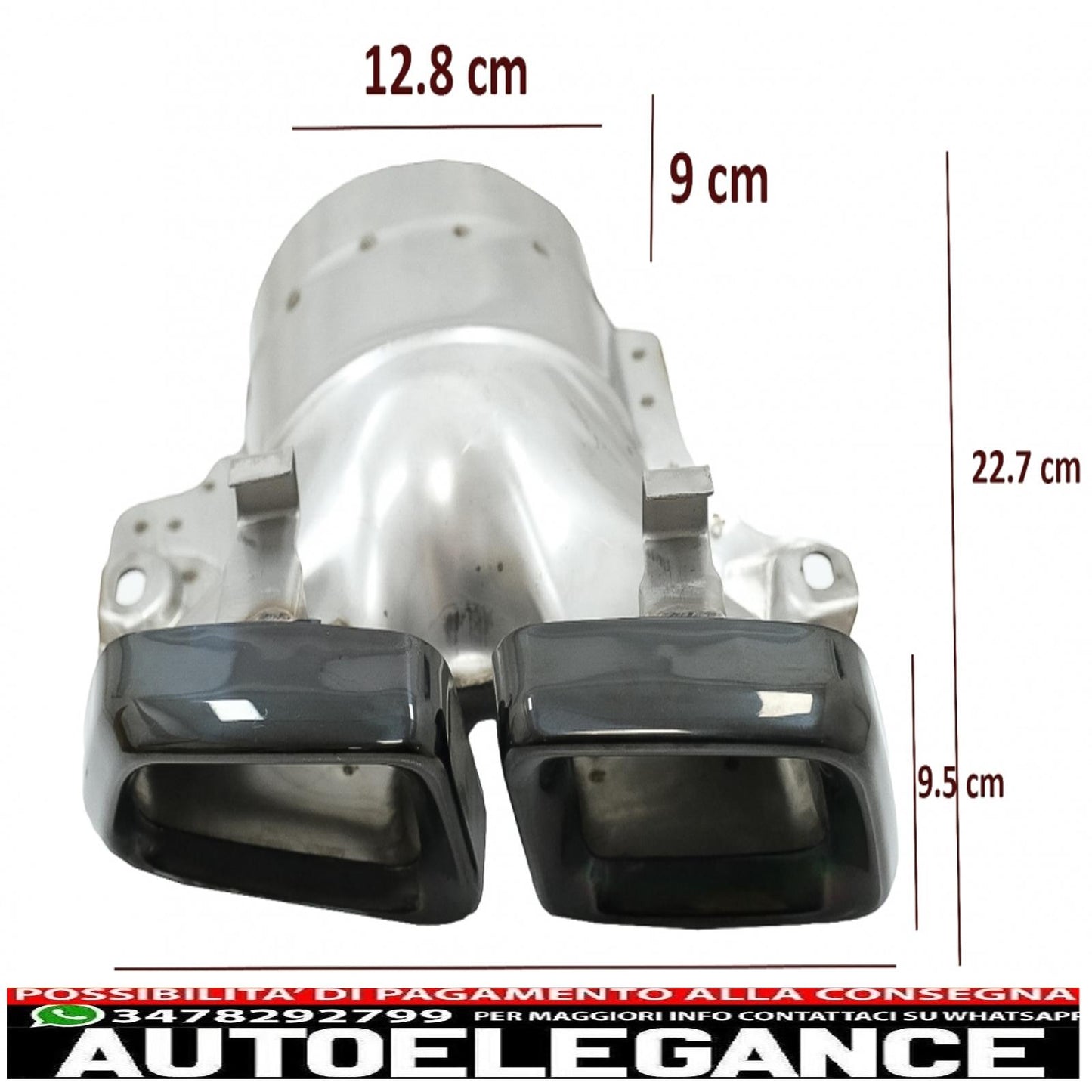 Exhaust pipes suitable for mercedes m-class w166 (2012-2015) cls-class w218 facelift cls63 black edition