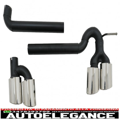 exhaust system suitable for audi a3 8v sedan cabrio (2012-2019) sport design 