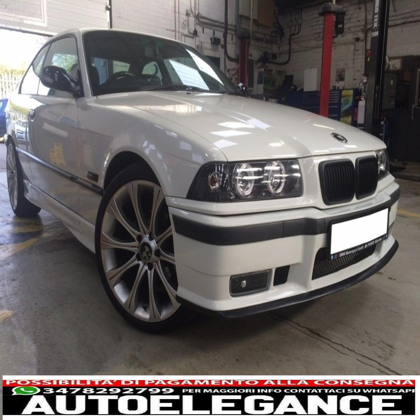 paraurti anteriore adatto per bmw serie 3 e36 (1992-1998) m3 look