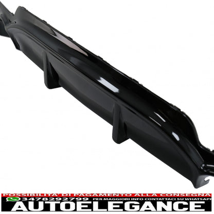 Rear Bumper Diffuser Suitable For BMW F32 F33 F36 (2013-) Coupe Cabrio 4 Series M Performance Design Double Single Outlet Piano Black