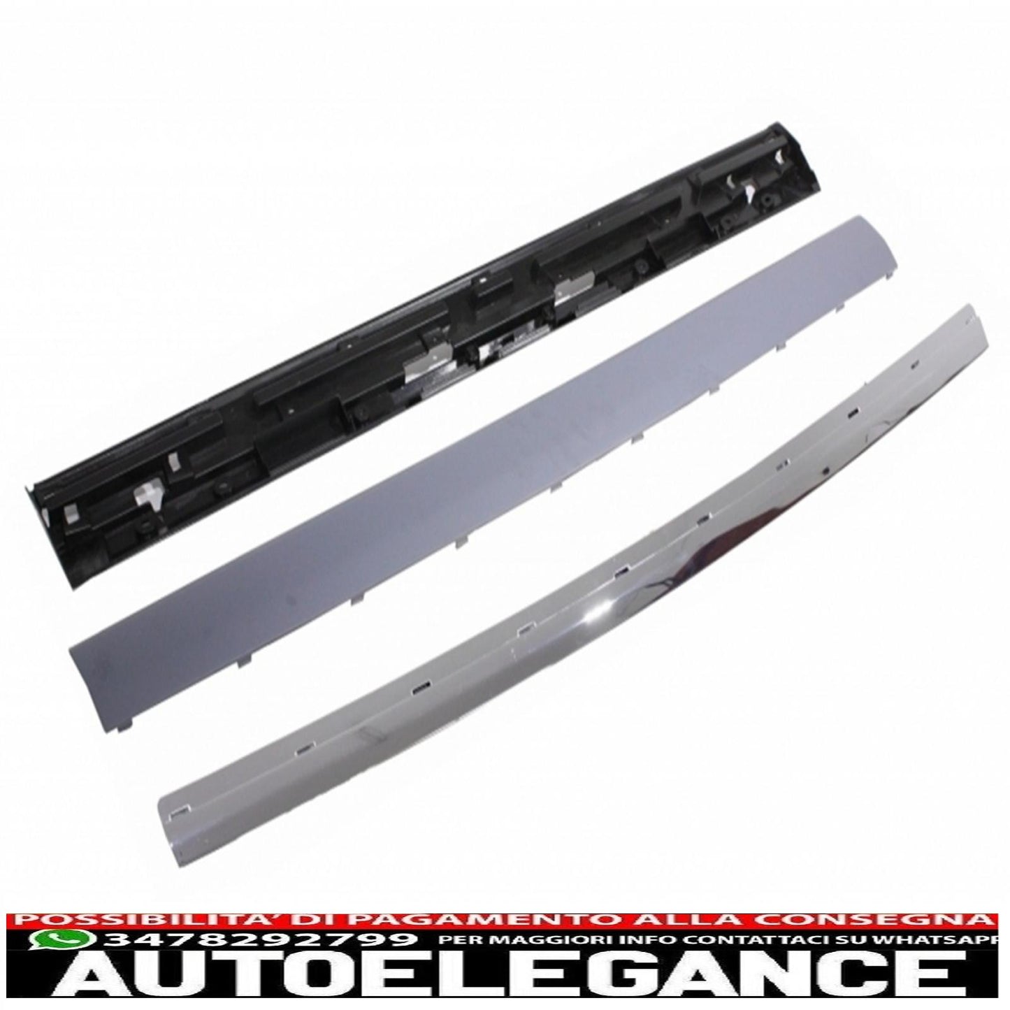 Rear bumper protection kit running board and boot lid suitable for range rover sport l320 (2005-2011) autobiography look chrome