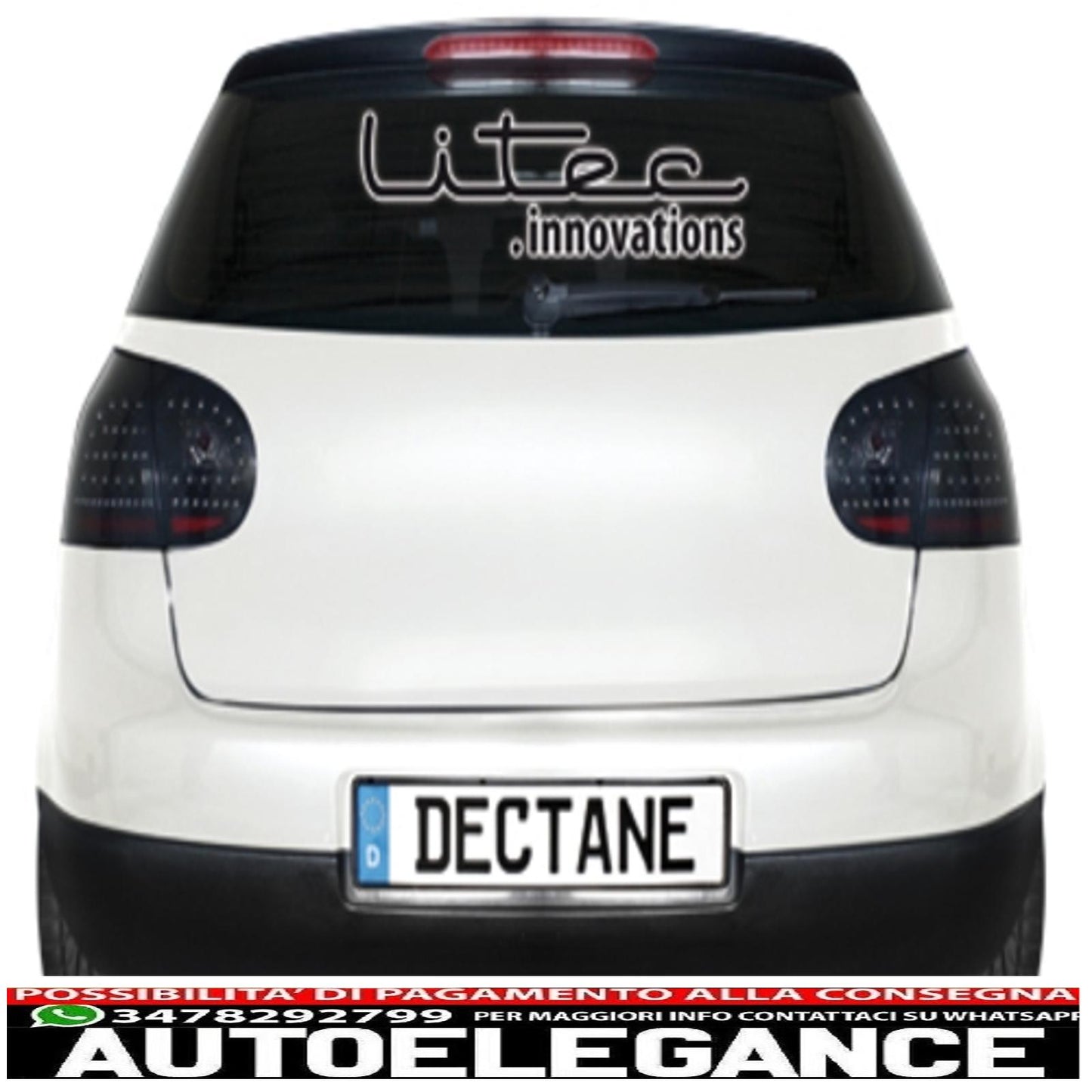 litec led rear lights suitable for vw golf v 5 03-09_black