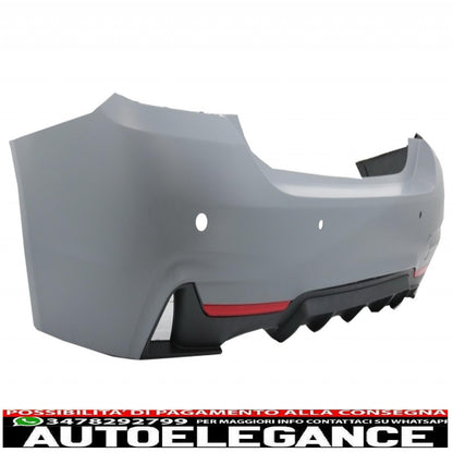 complete body kit suitable for bmw 4 series f32 f33 (2013-02.2017) m-performance design with black front fenders and bonnet 