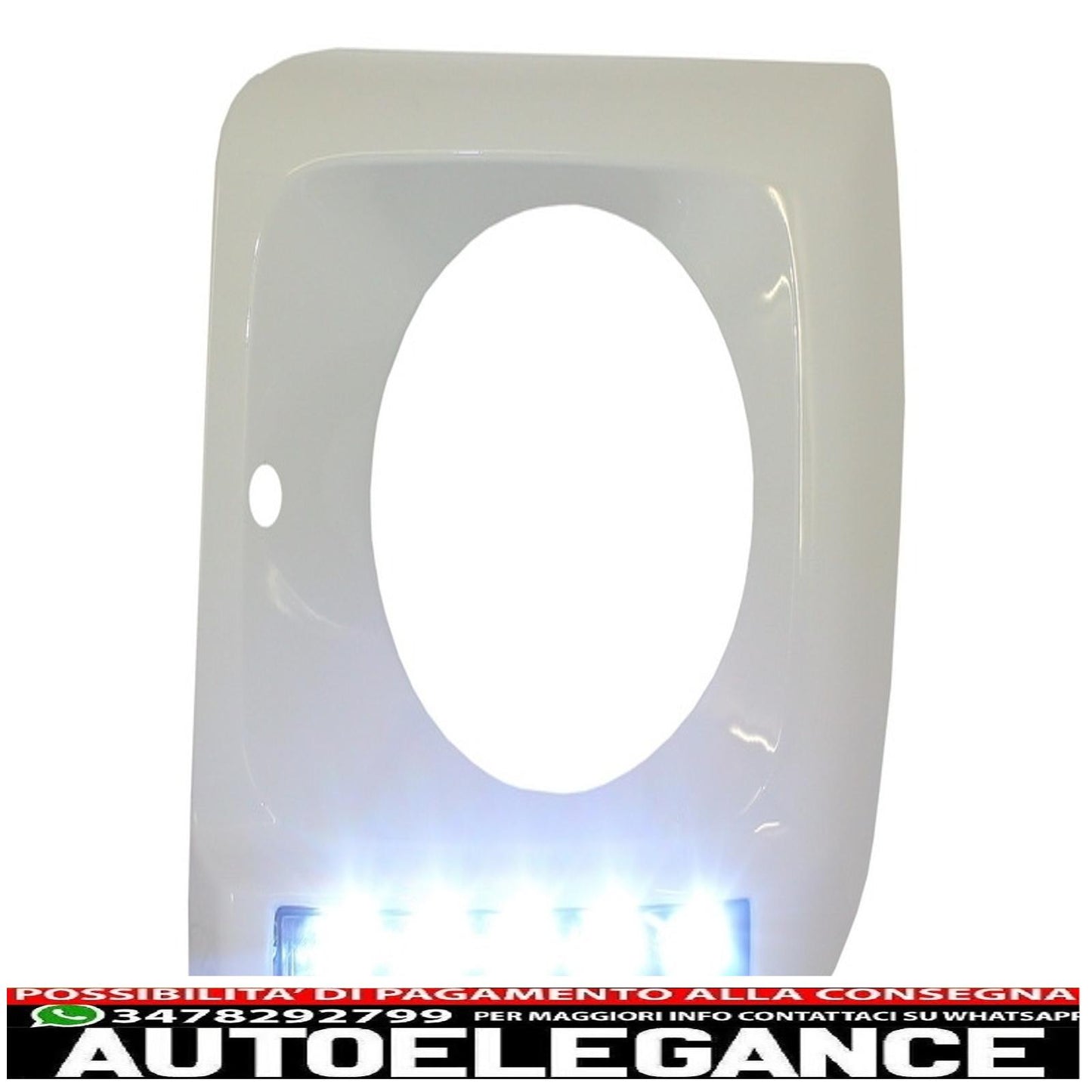 Copri fari bianchi con led drl luci di marcia diurna adatti per mercedes classe g w463 (1989-2012) g65 design cromato AUTOELEGANCERICAMBI