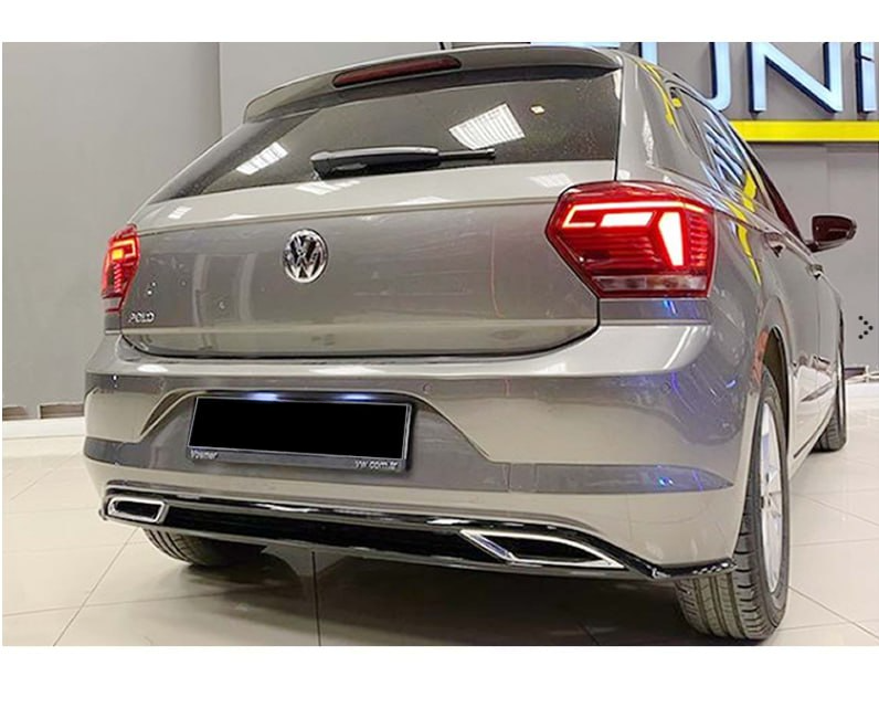 DIFFUSORE POSTERIORE ADATTO PER VW POLO AW1 2017-2020 STANDARD LOOK RLINE