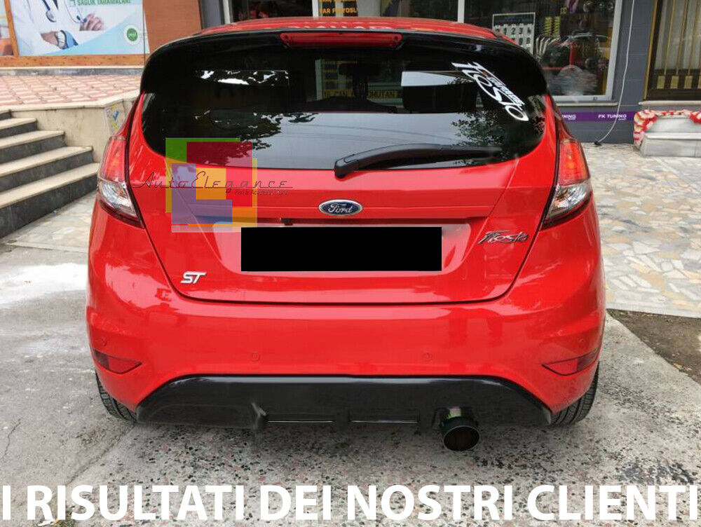 SOTTO PARAURTI FORD FIESTA MK7 08-17 DIFFUSORE ABS NERO LUCIDO DAM ESTRATTORE 05