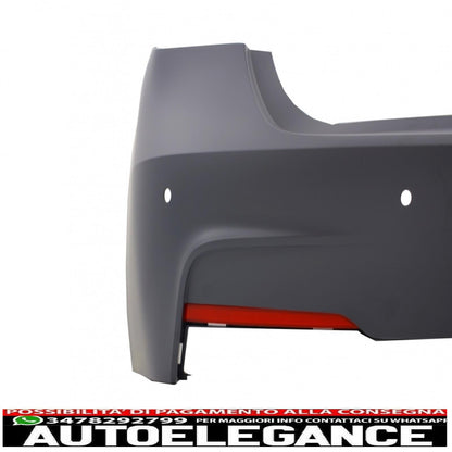 paraurti posteriore con diffusore a doppia uscita e sistemi di scarico adatti per BMW Serie 3 F30 (2011-up) Performance Design