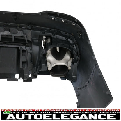 rear diffuser with black exhaust tips suitable for mercedes gle w167 suv v167 sport line (2019-up) gle53 design night package