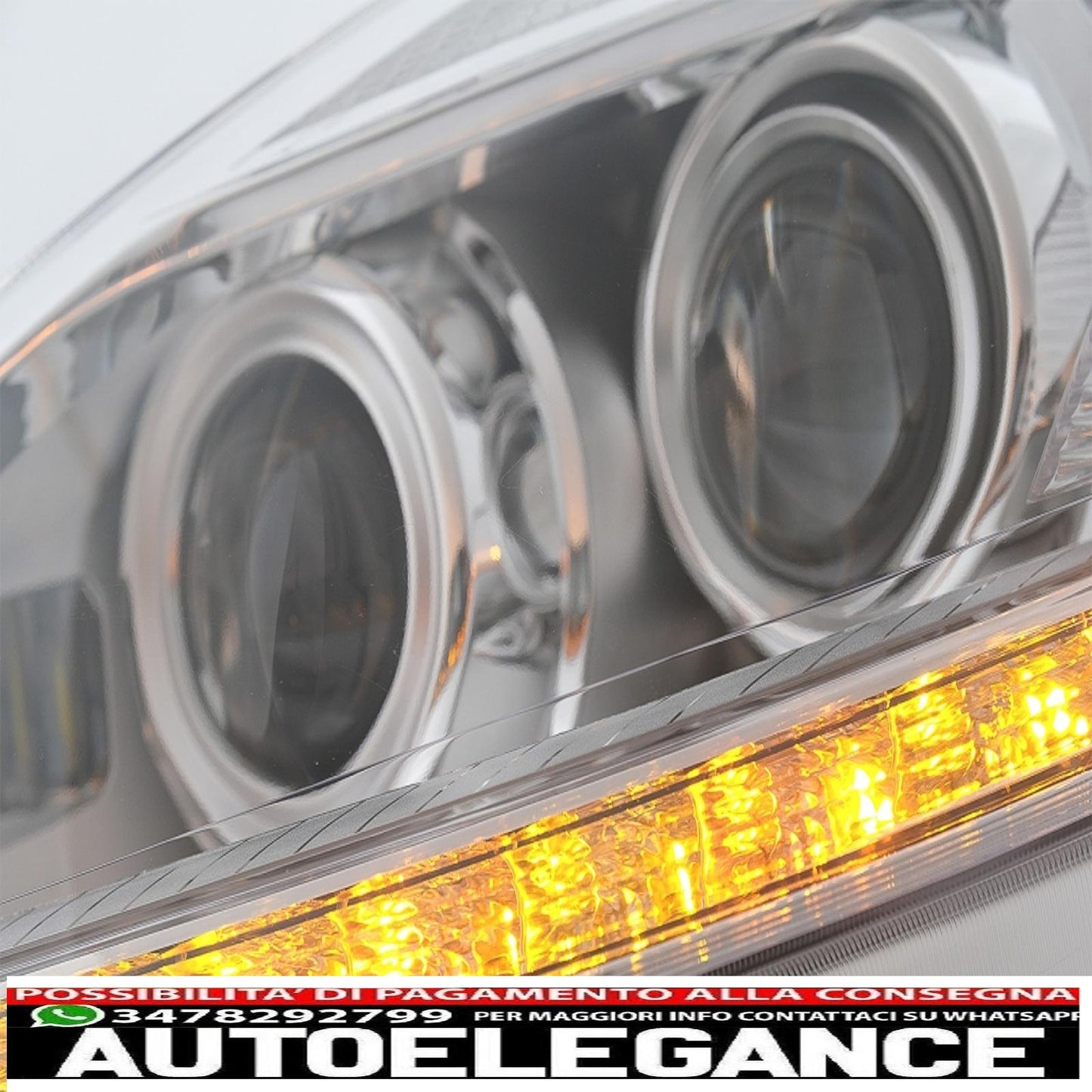 led headlights suitable for mercedes s class w221 (2005-2009) restyling look left 