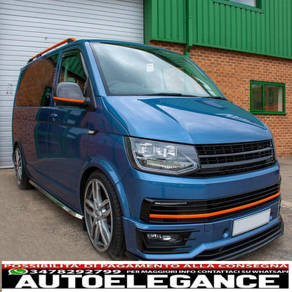 Griglia anteriore senza badge adatta per VW T6 Bus Transporter (2015-2019) nero opaco