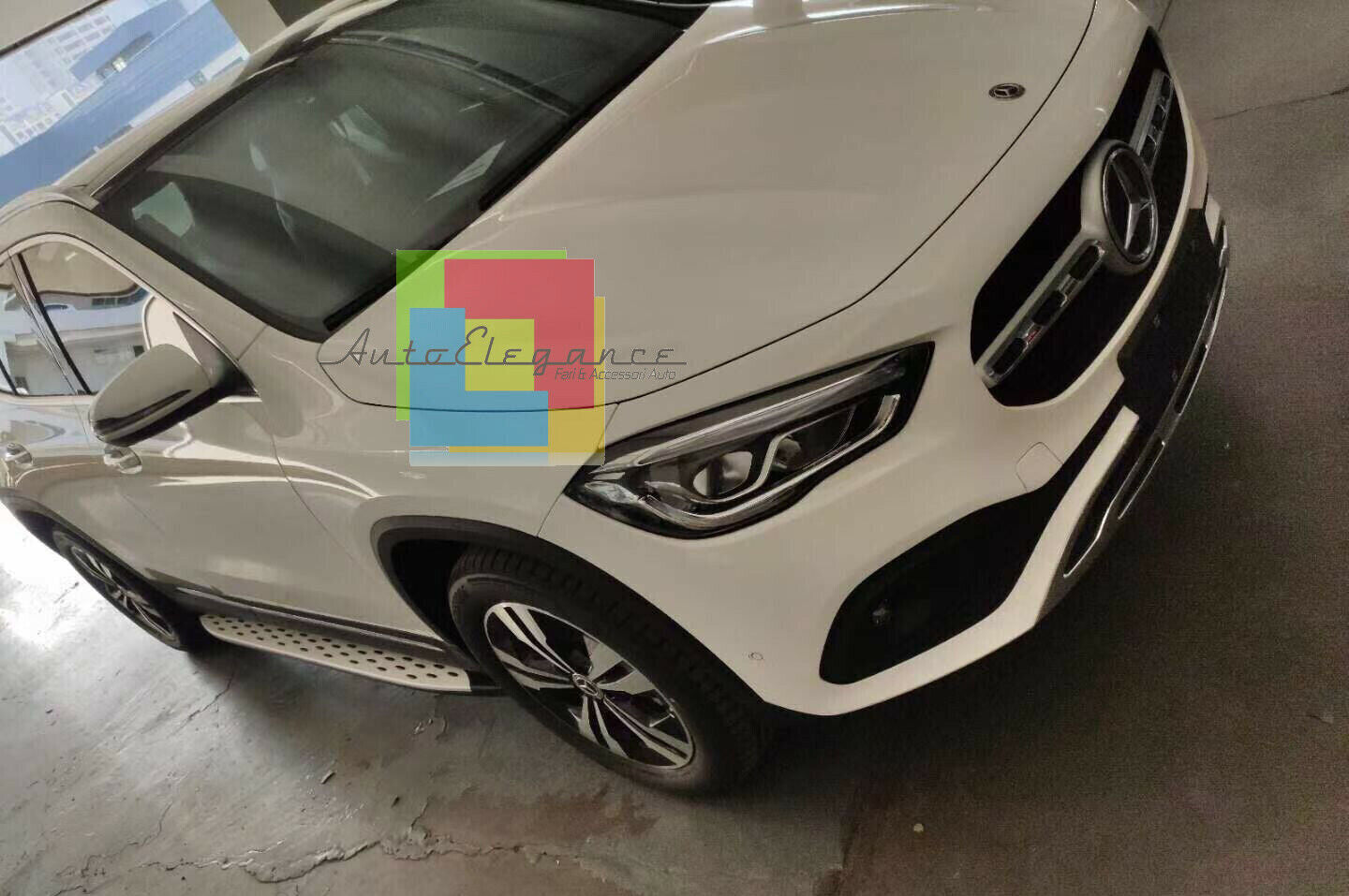 UNDER DOOR MERCEDES GLA H247 2020+ SIDE STEPS UNDER DOOR SPORT amg - 