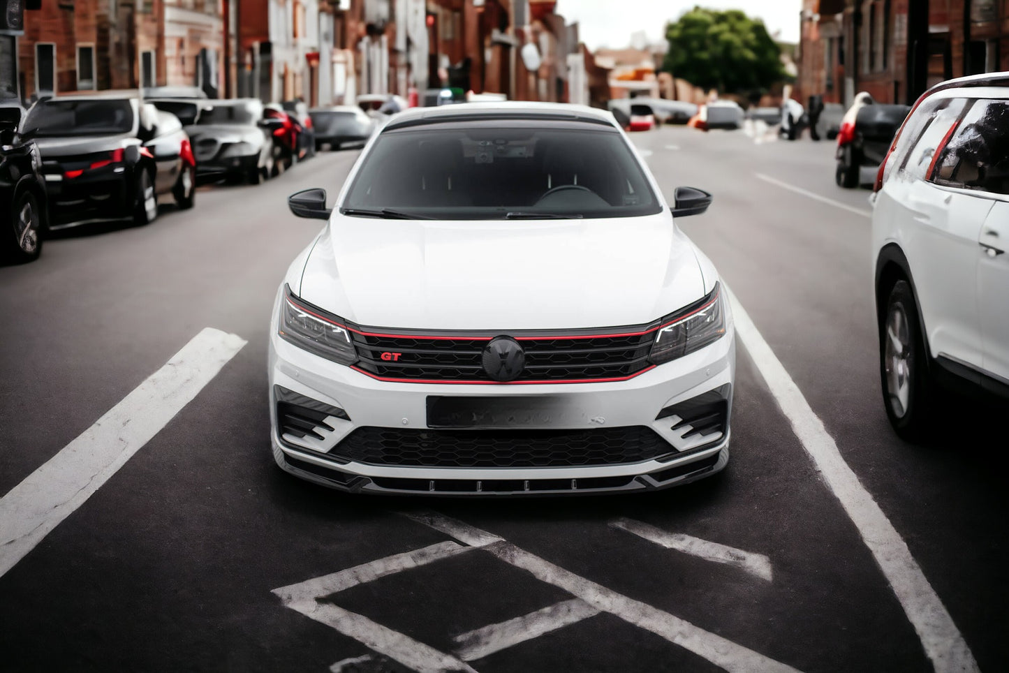 COMPATIBLE SPLITTER FOR V.1 VOLKSWAGEN PASSAT GT B8 FACELIFT USA 