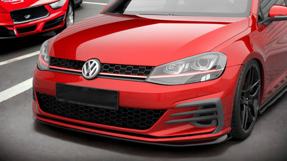 SPLITTER ANTERIORE V.4 ADATTO PER VOLKSWAGEN GOLF GTI MK7 FACELIFT