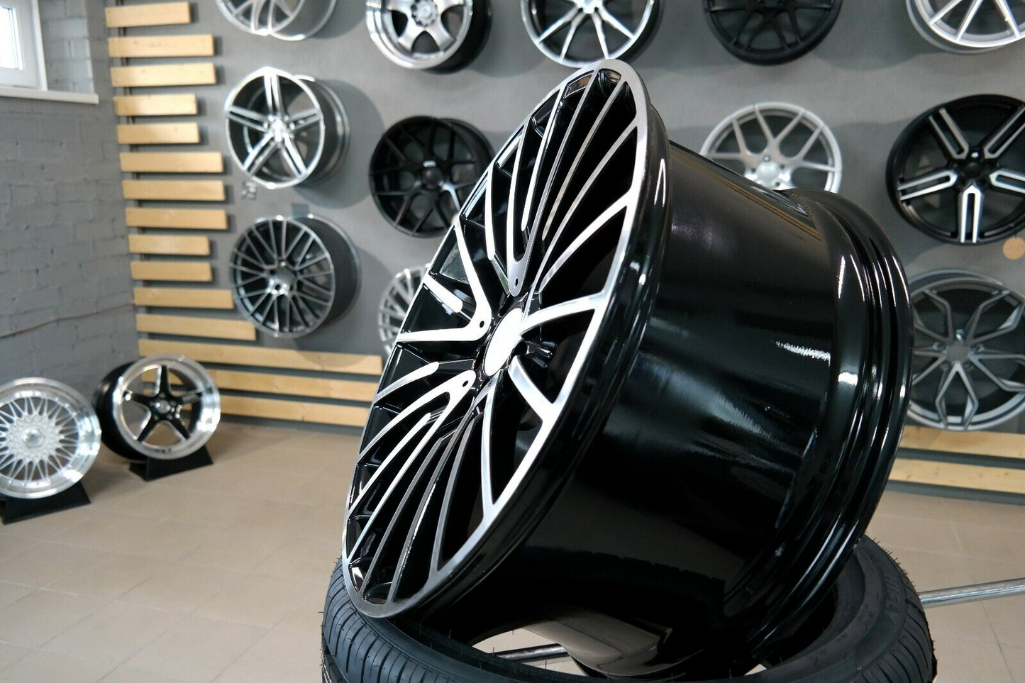 ADATTO per per Mercedes E S CLAS 20 inch 5x112 Stile AMG Multi Raggi Nero Ruote