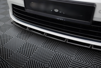 SPLITTER ANTERIORE V.5 + ADATTATORE FLAPS PER VOLKSWAGEN GOLF R MK7