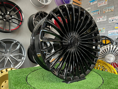 ADATTO per Mercedes Benz E S Classe 20 inch 5X112 Lusso maybach style Nero Ruote
