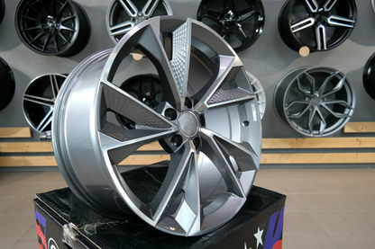 SUITABLE for Audi A4 A5 A6 A7 A8 New 21 inch 5x112 RS7 Style Gloss Grey Wheels 