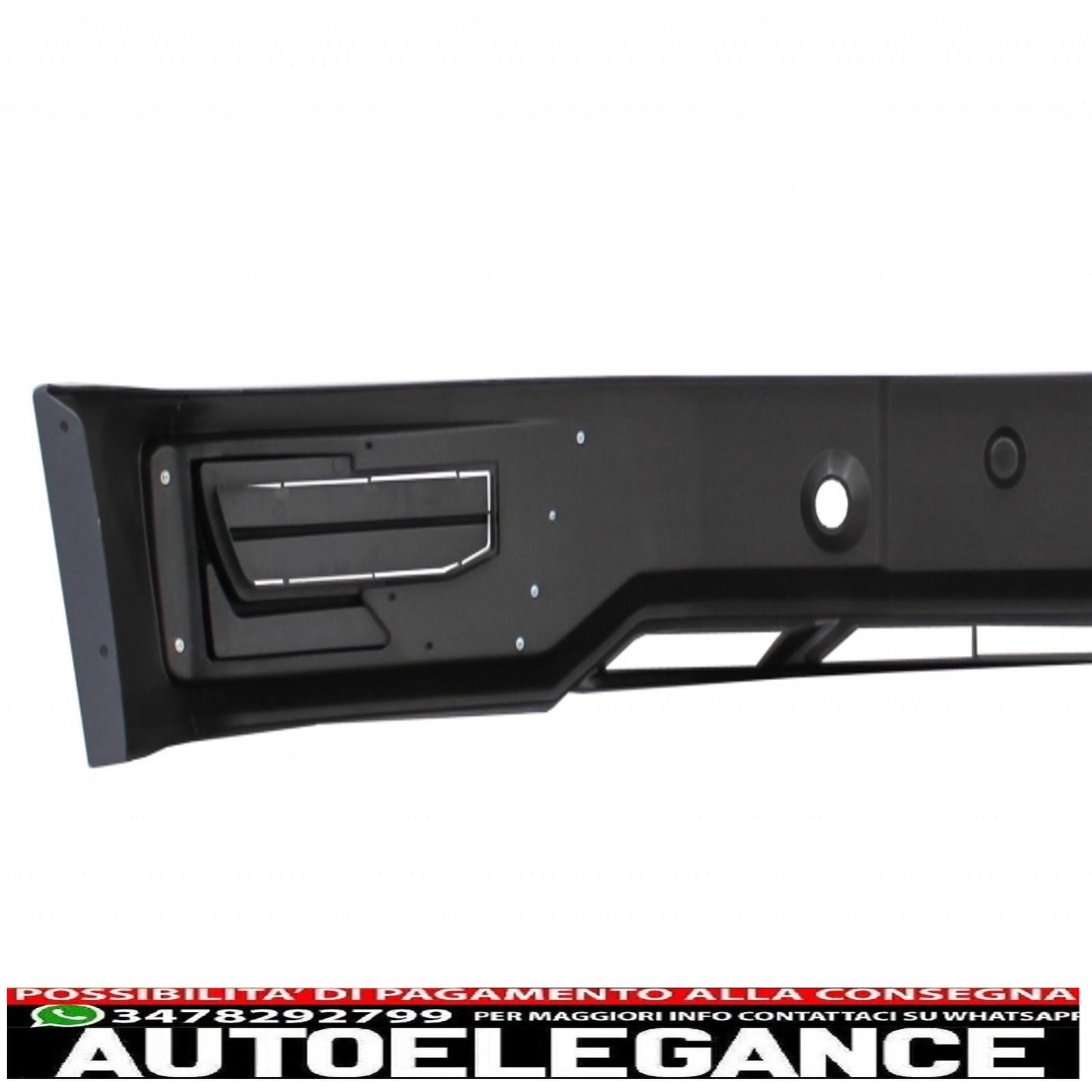 Front bumper additional spoiler with LED daytime running lights and roof spoiler, suitable for VW Transporter T6 (2016-up) Sportline design