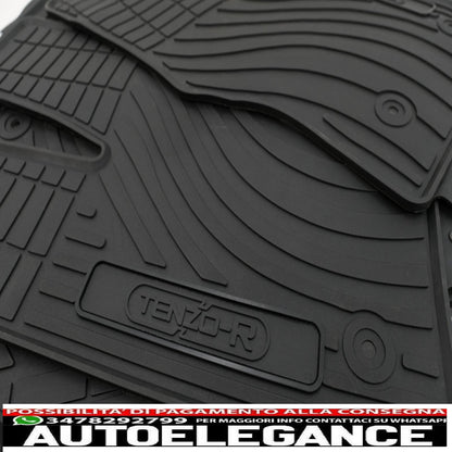 Premium tenzo-r black rubber floor mats suitable for Land Range Rover Sport L494 (2013-2017)