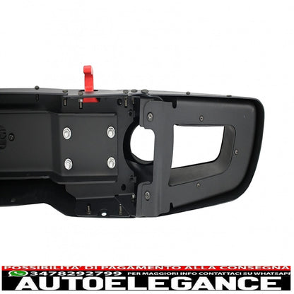 Paraurti anteriore in metallo con griglia anteriore centrale maschera spettro adatta per Jeep Wrangler / Rubicon JK (2007-2017) 10° anniversario in stile hard rock