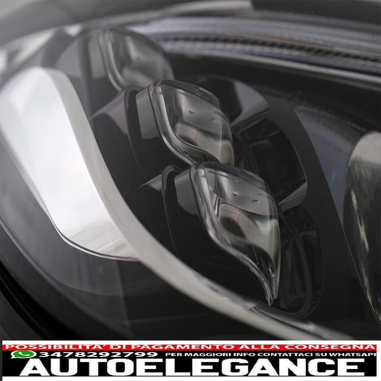 fari anteriori full led adatti per mercedes classe s w222 maybach x222 (2013-2017) look restyling