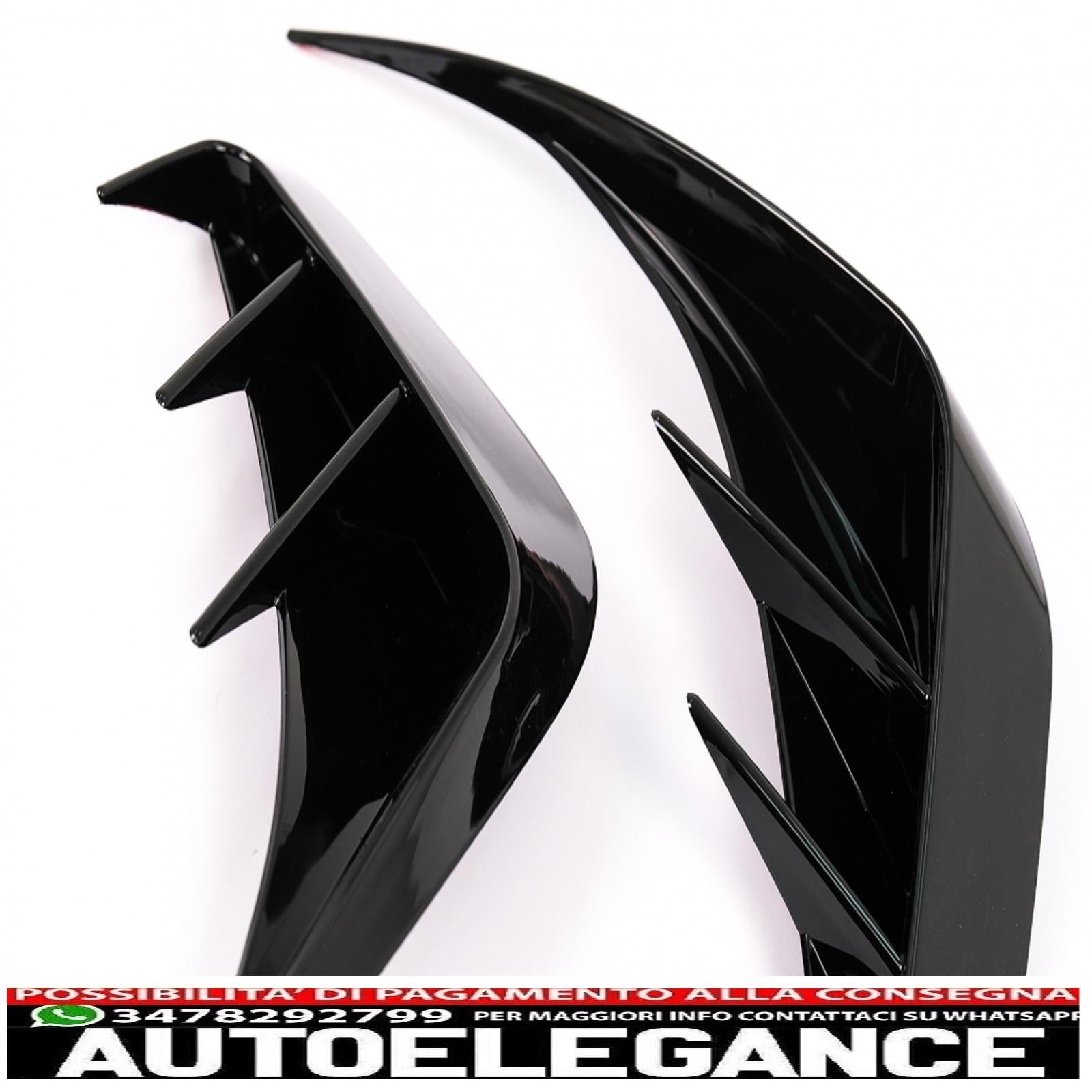 alette paraurti posteriori alette laterali flic adatte per bmw serie 3 g20 g21 g28 m-sport (2018-up) nero pianoforte AUTOELEGANCERICAMBI