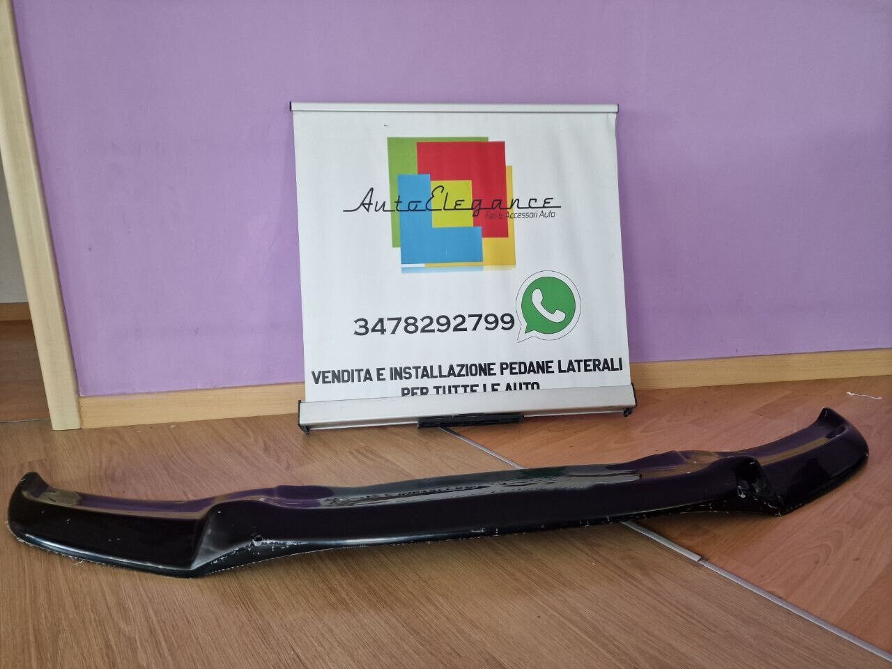 ART. 0706  SPLITTER BMW X5 F15 X6 F16 MSPORT 2014+ NERO LUCIDO