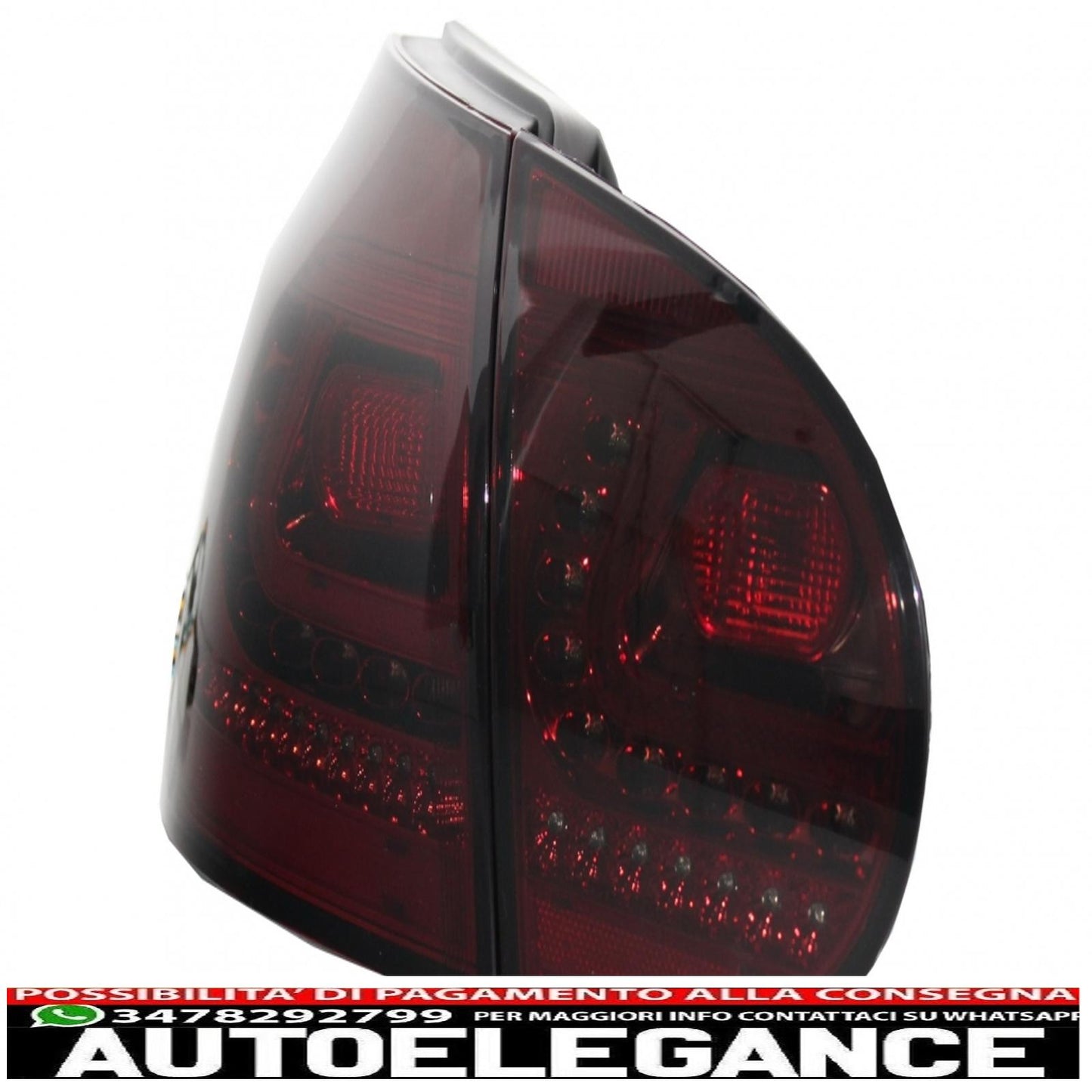 litec led rear lights suitable for vw golf 5 v (2004-2009) red/smoke with dynamic sequential turning light