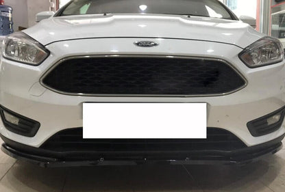 FORD FOCUS MK3 III LIP SPOILER UNDER FRONT BUMPER ABS BLACK 