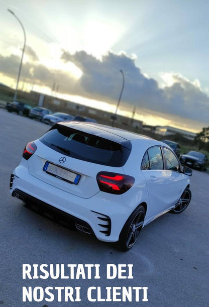 PARAURTI POSTERIORE ADATTO PER MERCEDES CLASSE A W176 2012-2018 LOOK AMG
